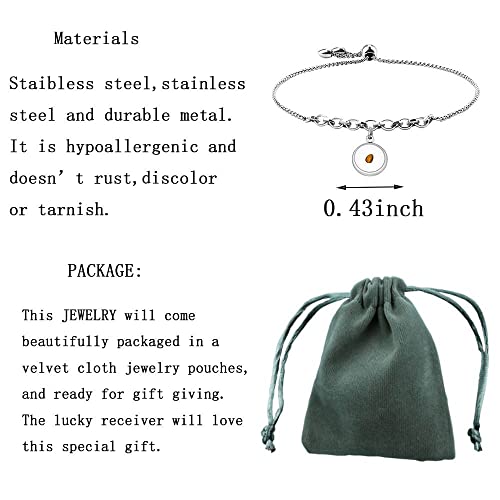 NC Mustard Seed Bracelet Necklace Bookmark Christian Gift Religious Inspirational Jewelry for Friend Family Faith Gift (Mustard Seed Chain B 1) - Image 3