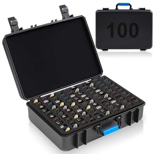 Image of Bucherry 100 Folding Knife Case Waterproof Pocket Knife Holder Hard Sided Knives Storage Box Lockable Protective Travel Storage Organizer for Folding Knives Collection