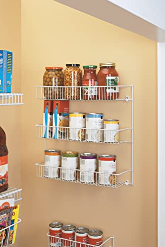 Closetmaid 8279 24-Inch Wide Laundry Utility Hanger Shelf , White & 3-Tier Hanging Wall Mounted Metal Rack For Spices, Shelf Storage, Pantry Organization, Laundry, Kitchen, Bathroom, White, 8022 #TOP6