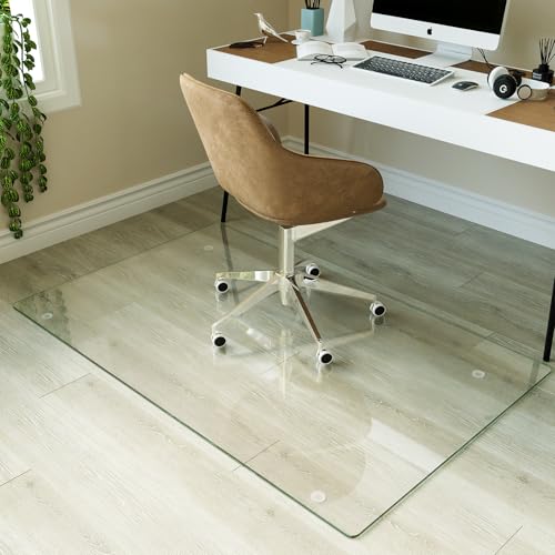Image of Koonmi 30 inch x 48 inch Office Chair Mat for Hardwood Floors & Carpets