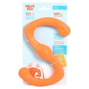 West Paw Bumi Zogoflex Hundespielzeug Orange