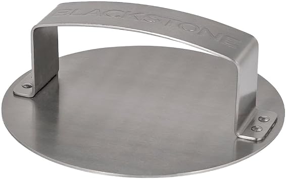 Blackstone Smash & Sear Press Smash Burger Tool for Griddle, Grill, Hamburger, Meat, Panini, Bacon, Sandwich, Steak Metal Stainless Steel Food Press & Patty Maker Meat & Veggie Burger Smasher