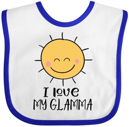 inktastic Sunshine I Love My Glamma Baby Bib