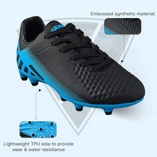 Vizari Youth Firm Ground Soccer Cleats for Kids - Boys, Girls | FG Football Shoes | Maximum Traction & Long Lasting | Designed for Extra Support & Comfort3