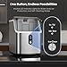 Kismile Nugget Ice Makers Countertop,Pebble Ice Maker Machine with Crushed Ice, 35lbs/Day,One-Click Operation,Self-Cleaning Countertop ice Machine,Pellet Ice Maker Countertop for Home/Kitchen/Office