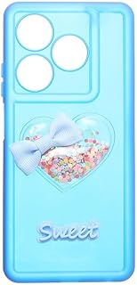 جراب حماية خلفي بلاستيك لموبايل انفينيكس سمارت 8، لون أزرق موديل CS-86-6