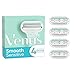 Gillette Venus Smooth Sensitive Rasierklingen Damen, 4 Ersatzklingen für Damenrasierer mit 3-fach Klinge