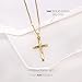 forme di Lucchetta - Small 14k Yellow Gold Christian Catholic Cross Pendant Charm from Italy