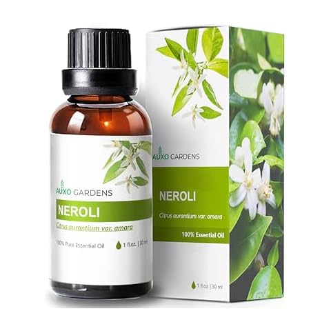 Auxo Gardens Neroli Essential Oil 1oz (30ml) -100% Natural and Pure, Premium Quality Therapeutic Grade Essential Oil for Aromatherapy-Delicate, Lush, Sweet and Floral Cover