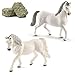 Produktbild Horseclub Schleich 13887 Lipizzaner Hengst + 13819 Lipizzaner Stute + 42116 Heu