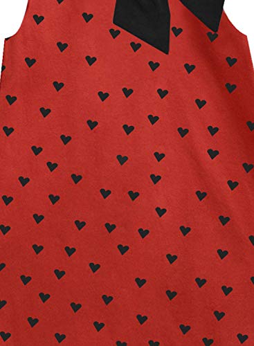 Image of A.T.U.N. (ALL THINGS UBER NICE) Girls Printed Sleeveless Knee Length Casusl Dress with Bow Style