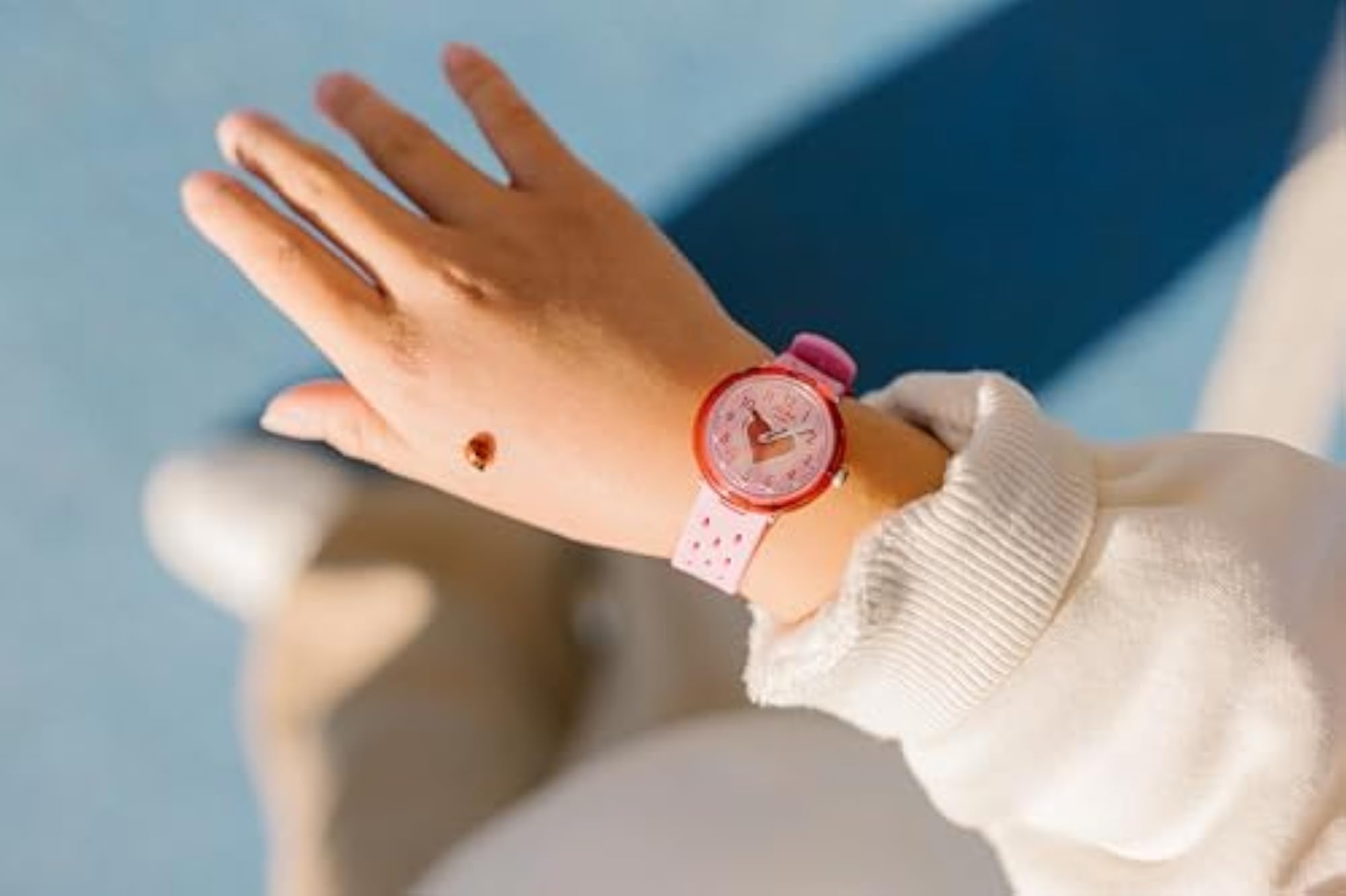 Casual Pink Bio-sourced Quartz Watch for Girls