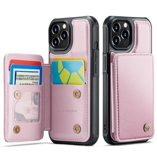 Vinich for iPhone 11 Pro Max Wallet Case with Card Holder, Rose Gold by Vinich - Used condition - US$5.36