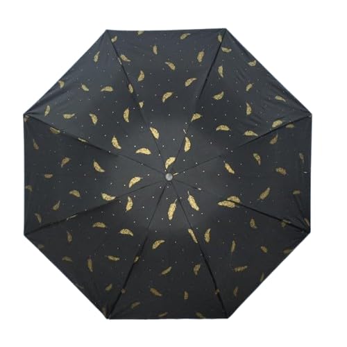 Image of KEKEMI 3 Fold Plain Pipine Umbrella for Men & Women