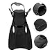 Yardwe 1pair Adult Swimming Fins for Snorkeling and Diving Lightweight Plastic Flippers for Comfortable Fit Suitable for Beach and Pool Use
