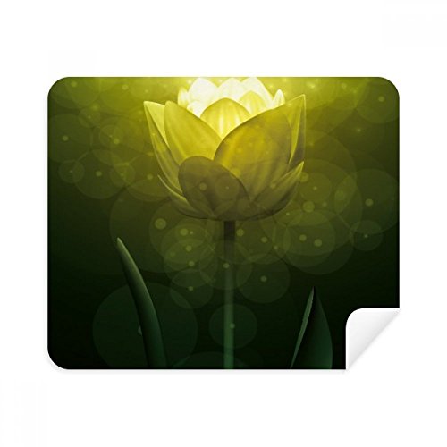 Lunettes chiffon de nettoyage anti-traces en daim pour écran de téléphone motif plante tulipe