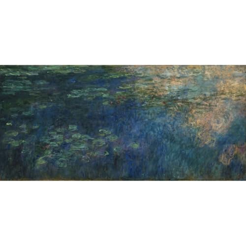 Toile Claude Monet Réflexions de nuages aux encres d'archives durables pour grand mur