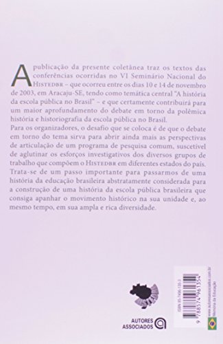 A Escola Pública no Brasil: História e Historiografia