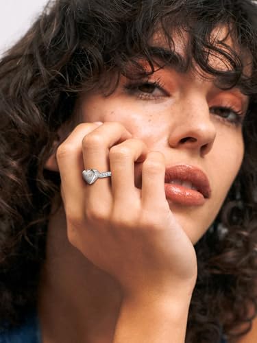 Image of Richsteel Stainless Steel Heart /Claddagh Cremation Urn Ring for Ashes for Women Waterproof Locket Rings Memorial Jewelry(with Gift Box)