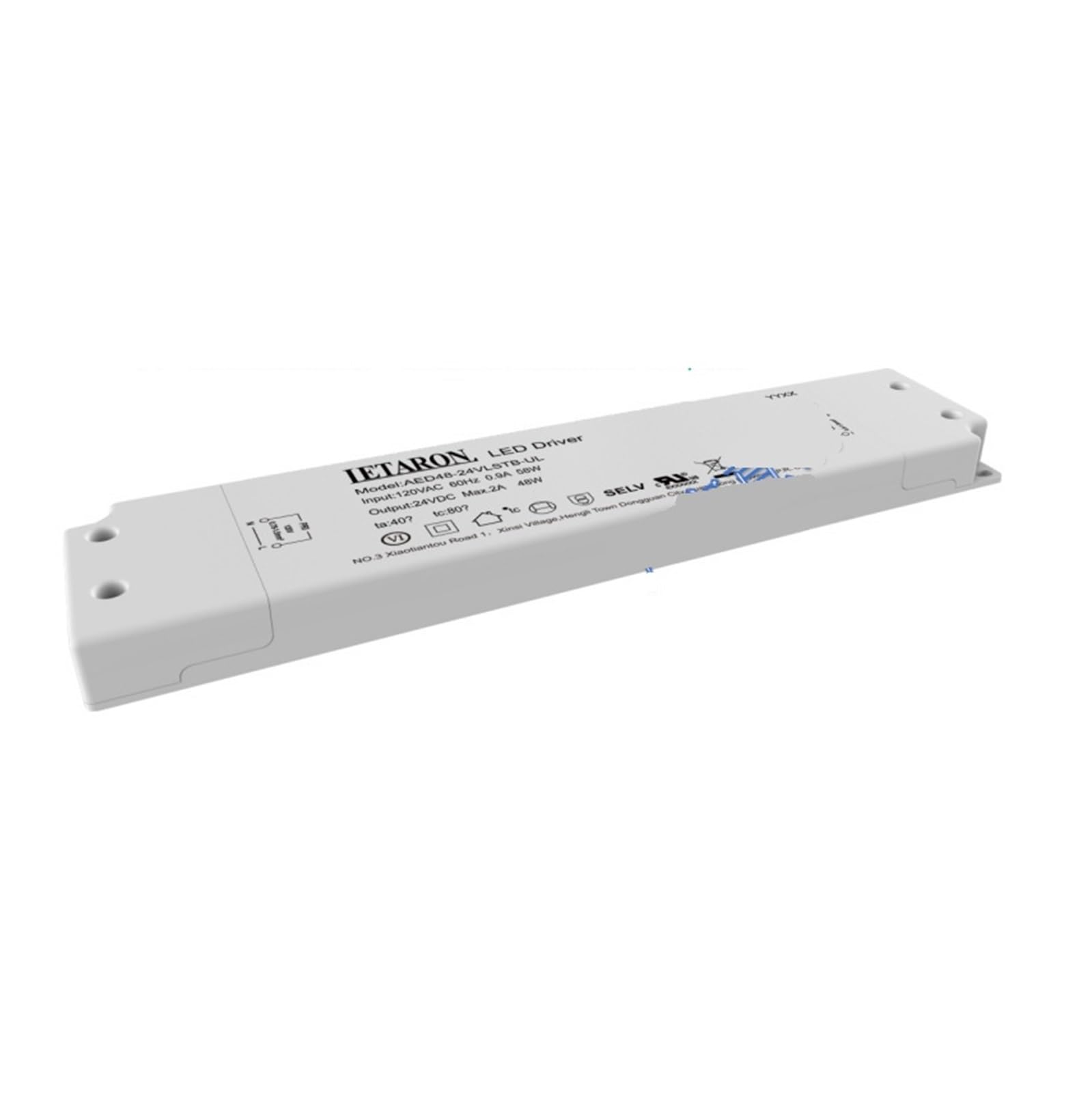 Interrupteur Tactile Éclairage LED Miroir Salle de Bain 24V 48W Pilote Tension Constante