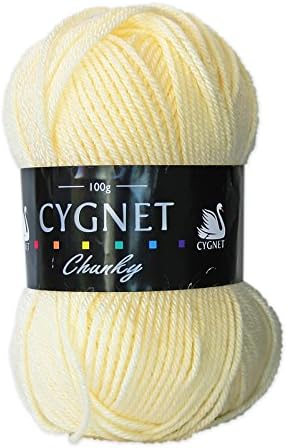 Cygnet C1005/256 | Cream 100% Acrylic Chunky Yarn/Knitting Wool | 100g
