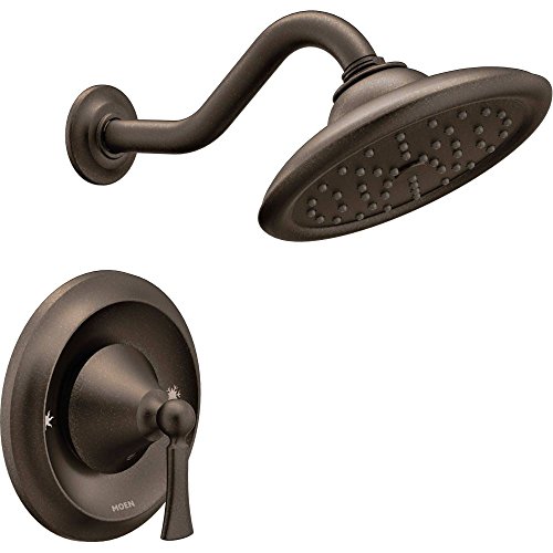 Wynford T5502ORB Moentrol Shower Trim Kit with 7-Inch Rainshower, Valve Required, Oil Rubbed Bronze