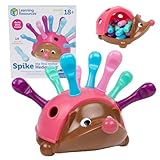 Learning Resources Spike The Fine Motor Hedgehog Pink - Toddler Montessori Toys, Stacking Shape, Gifts for Boys and Girls, Pattern Sensory Bin, Sorting Activities, Educational Games, Kindergarten