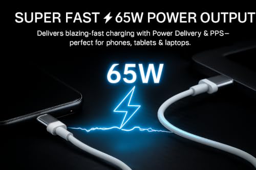 Image of 65W Nothing Original Type C Fast Data Cable Charging Compatible With Phone 2a /2 /Cmf 1 Support Rapidly Charging Power delivery Transfer Cabal for Other USB-C Devices,Earbuds,,Smartphone,Laptop, White