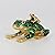 SEVENBEES Frog Trinket Box Hinged Hand-Painted Enameled Crystal Frog Figurines Collectibles Jewelry Box Ring Holder, Unique Gift for Home Decor