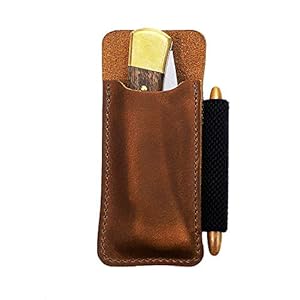 Easyant S2056BK Leder Messerscheide mit Gürtelclip