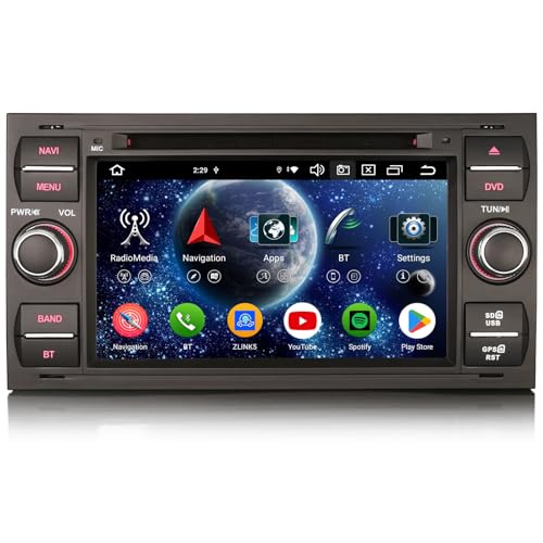 📌【Navigazione GPS】Dotato di mappe europee offline gratuite e compatibile con app di navigazione online come iGO, Waze e Sygic per la guida GPS. 【Controllo al volante】Più facile e sicuro regolare il volume, rispondere alle chiamate e cambiare canale o canzone utilizzando i pulsanti del volante.