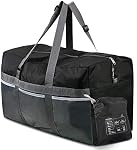 REDCAMP Foldable Duffle Bag Large Size 75L Lightweight & Multifunction, 25" Water Repellency Travel Duffle Bag for Men Women, Black