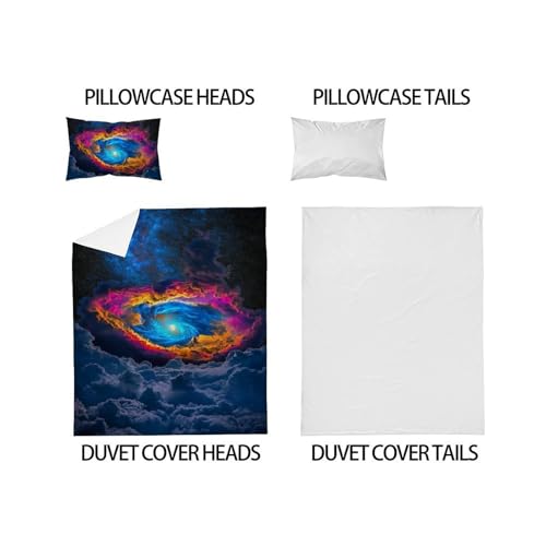 Housse de couette single microfibre couleur imprimé 3D - 5