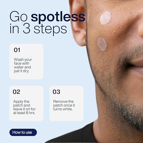 Image of Acne Recovery Patch for Face | Pack of 72 Hydrocolloid Waterproof Pimple Patches | Reduces Acne, Pimples & Excess Oil Overnight | Invisible Blemish Spot Treatment
