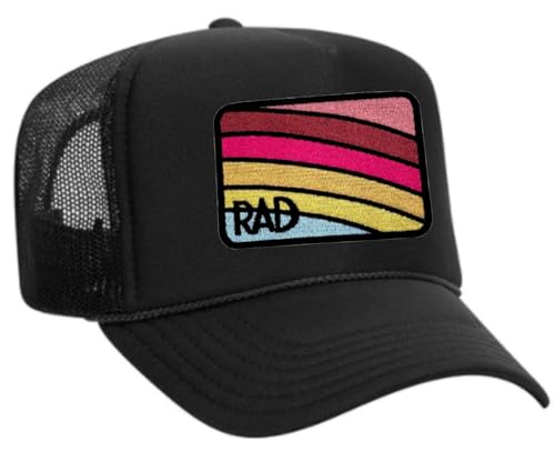 Gorra Trucker con Parche Bordado RAD Negro
