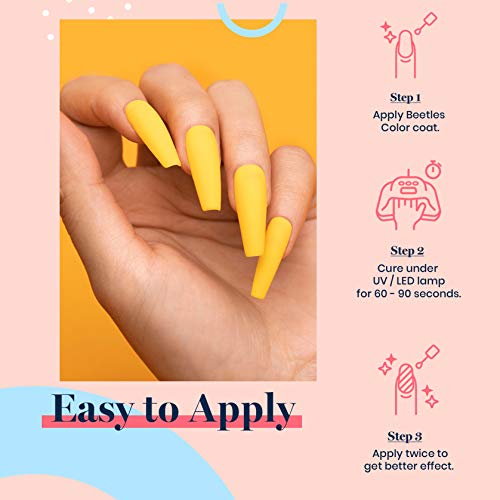 Beetles Gel Nail Polish Set Easter Nails - Pool Party Collection 6 Colors Rainbow Turquoise Purple Blue Pink Neon Gel Polish Kit Rainbow Yellow Green Nail Gel Polish Soak Off U V Led Lamp Diy Home Salon Nail Art Gift For Girls #TOP6