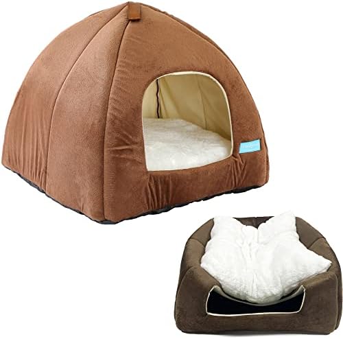 Cama Casa Toca Iglu Tenda Caminha Cabana para Cachorros e Gatos P...