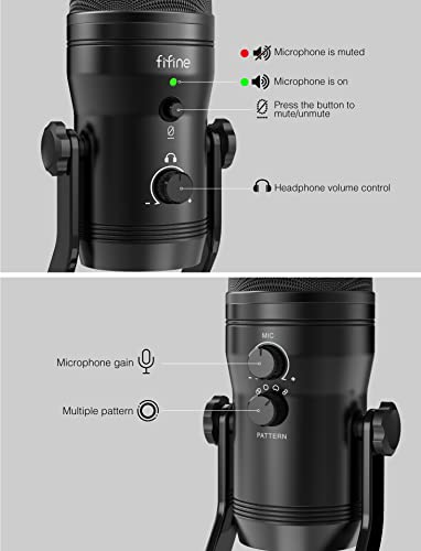 Fifine ABCD20K690 Usb Studio Recording Microphone Computer Podcast Mic thumb #2