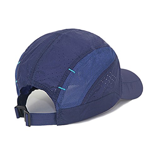 Lethmik Sport Cap Summer Quick-Drying Sun Hat Unisex Uv Protection Outdoor Cap Navy Blue #TOP3