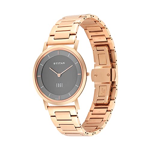 Titan Mens Analog White Dial White Band Stainless Steel Watch - Image 3