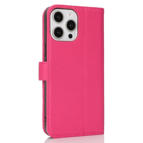 Zouzt Leather Wallet Case for iPhone 14 Pro, 4 Card Slot, Rose Red by Zouzt - Used condition - Image 8