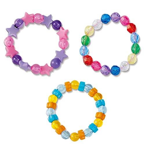 Rainbow Bead Kit Box by Creatology - Plastic Beads for Making Jewelry, Charms, Key Chains, Friendship Bracelets, and Arts & Crafts - 1 Pack