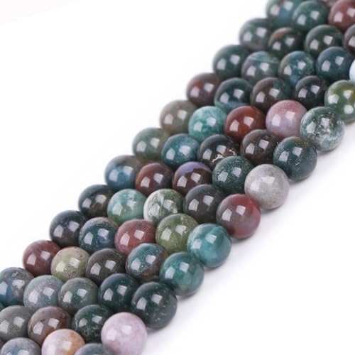 Sweet & Happy Girl’s Store Kettenstrang mit Perlen aus indischem Achat zur Fertigung von Schmuck, 38,1°cm, Achat, 6 mm Indischer Achat