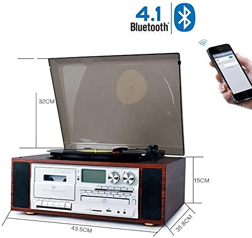 Ornements Tourne-Disque Vinyle Salon Moderne Ornements De Style Européen Vintage Rétro Gramophone Bluetooth Stéréo CD Radio Cassette - Les Beatles, Paul McCartney, John Lennon, RIngo Starr, George Harrison Ornements Tourne-Disque Vinyle Salon Moderne Ornements De Style Européen Vintage Rétro Gramophone Bluetooth Stéréo CD Radio Cassette – Image 7