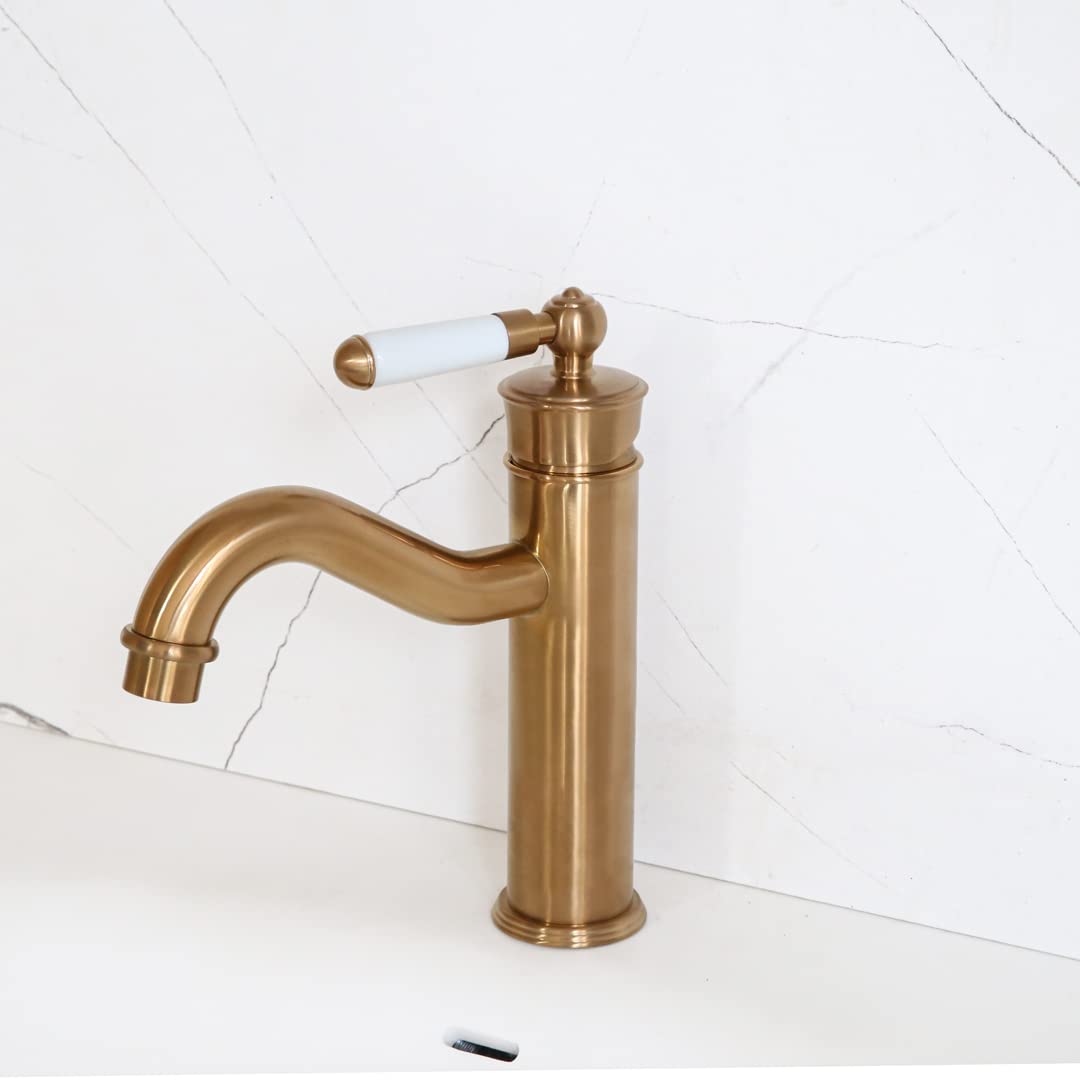Essebagno 9021371 Leeds bateria umywalkowa retro miedziana