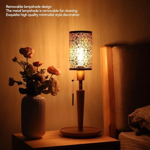 2Pcs Metal Lamp Shade Small, Bedside Table Lamp Shade Vintage Black Decorative Lamp Shades for Bedroom Living Room Office - Image 4