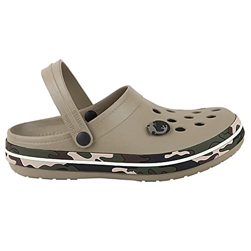 Image of NEOZ Men's Casual Clogs /Sandals with Adjustable Back Strap for Adult | Comfortable & Light Weight | Stylish & Anti-Skid | Waterproof & Daily Flipflops