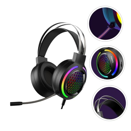 Casque de jeu PC léger antibruit avec micro pour jouer sans douleur