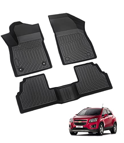 Landrol Car Floor Mats Replacement for Chevrolet Chevy Trax 2014-2022 / Buick Encore 2013-2022 Protection Liners Custom Fit Durable Odorless Carpet All Weather Black