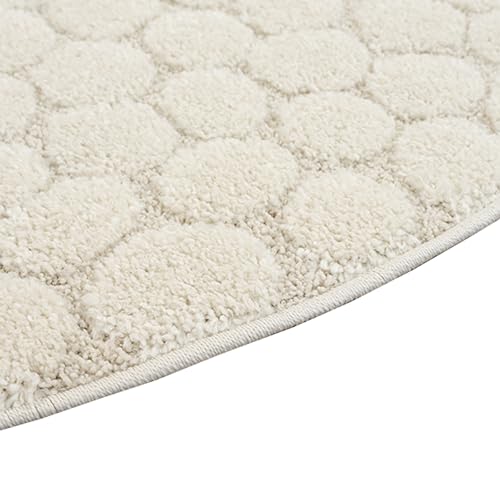 Teppich-Traum Kinderzimmer Spielzimmer Teppich rund mit Schafsmuster allergikergeeignet in Creme, 160 cm Rund